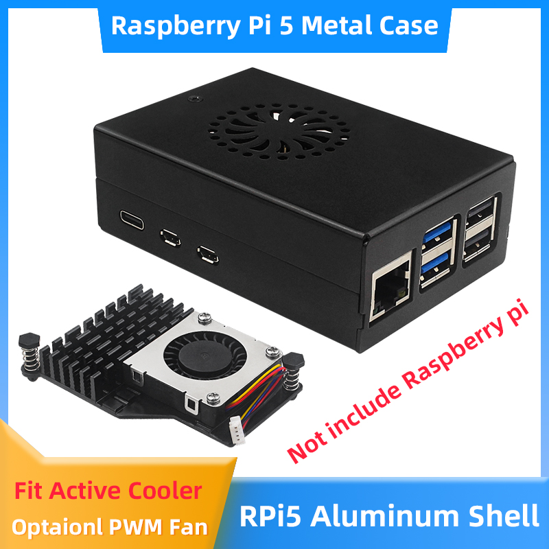 Pi 5 Case - Raspberry Pi 5 casing Aloi aluminium