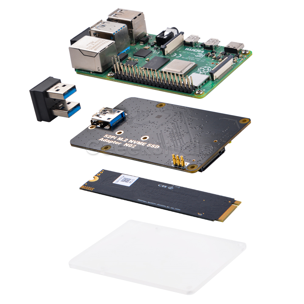 Papan adaptor ekstensi M.2 NVM - Pi Cooler ulasan dan harga