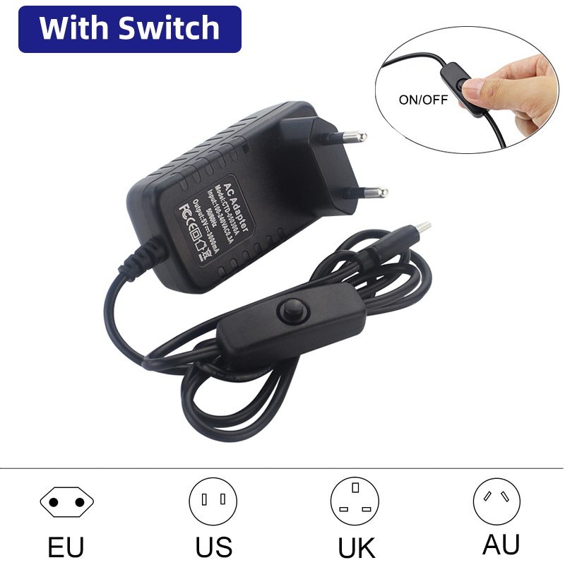 Adaptor daya 5V 3A Raspberry P - Raspberry Pi 4 ulasan dan harga