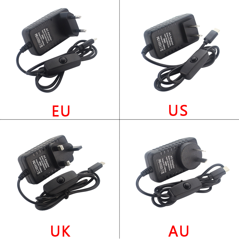 Adaptor daya 5V 3A Raspberry P - Raspberry Pi 4 ulasan dan harga